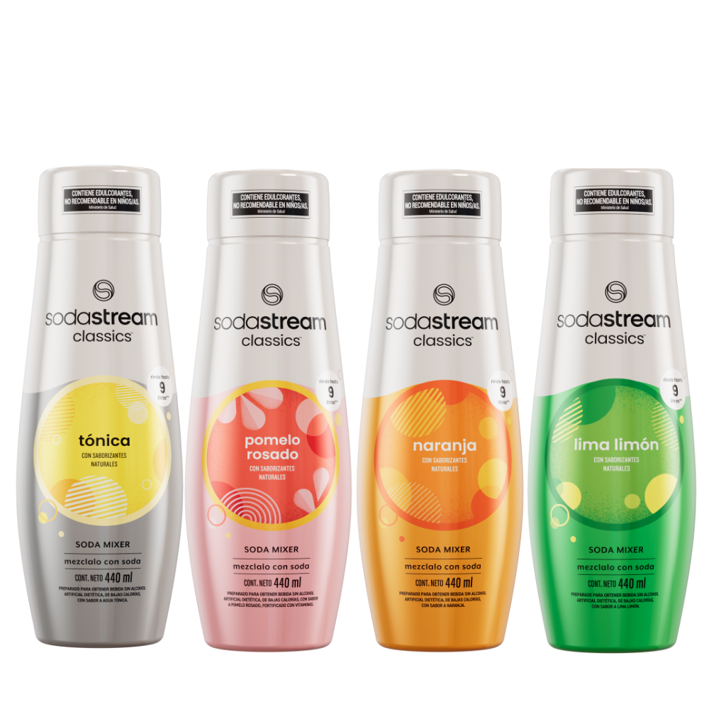 Pack X4 Soda Mixers sodastream