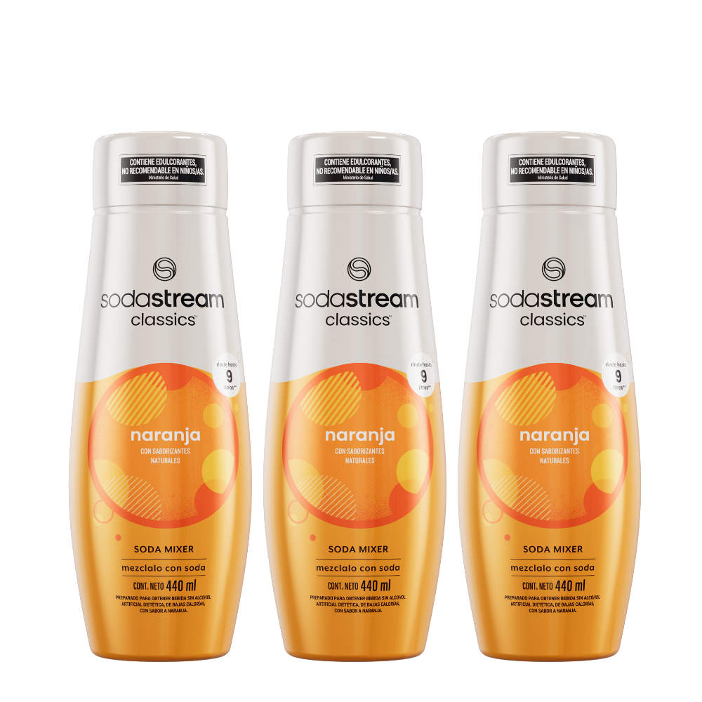 Pack X3 Naranja sodastream